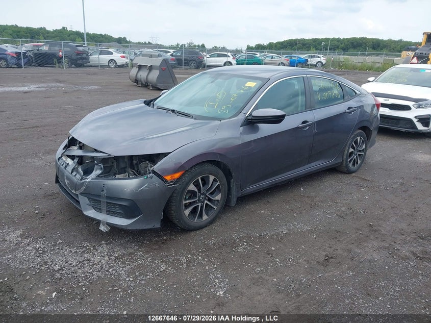 2018 Honda Civic, Front, IAAI, VIN 2HGFC2F56JH007890 — photo 2