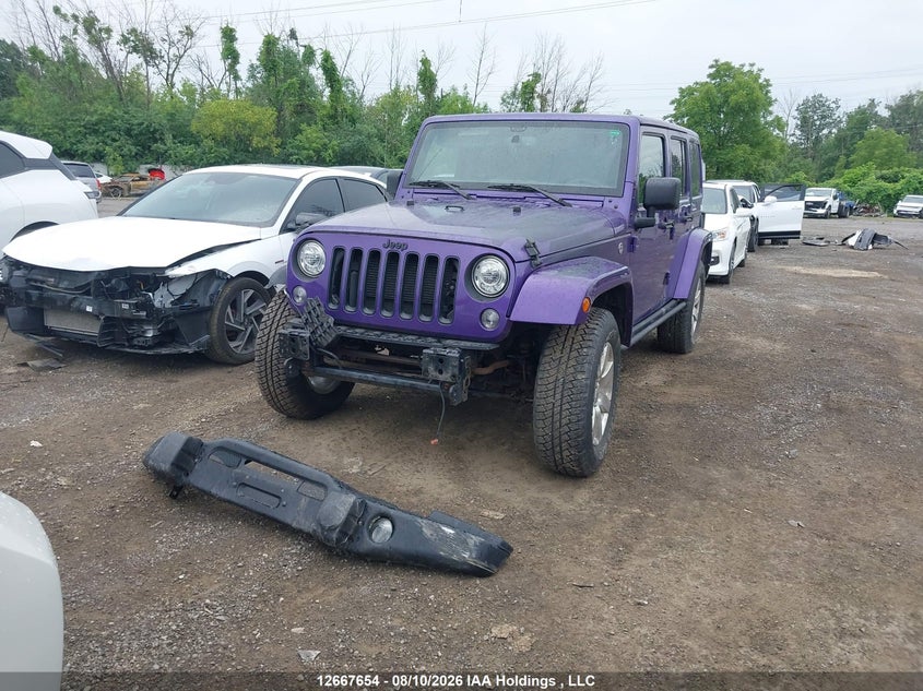 2017 Jeep Wrangler, Удар спереду, IAAI, VIN 1C4BJWEG8HL601665 — фото 2