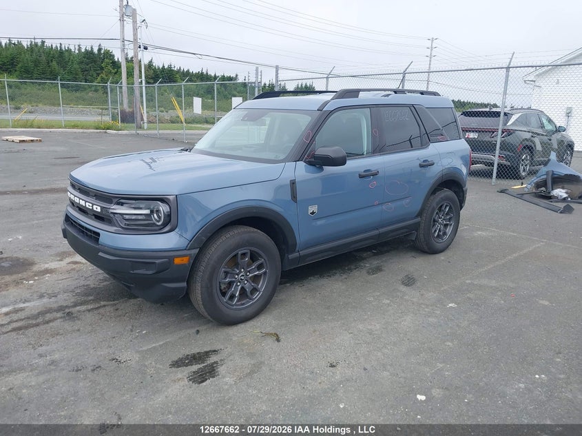 2024 Ford Bronco Sport Big Bend, Right Side, IAAI, VIN 3FMCR9B6XRRF14360 — photo 2