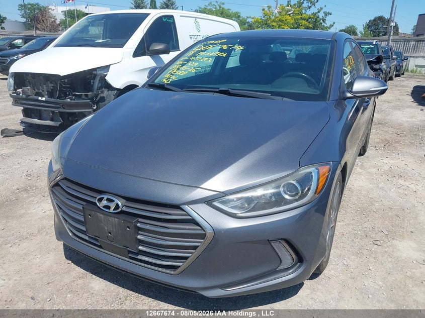 Vin: kmhd84lf2ju477293, lot: 3070453, hyundai elantra gls 20182
