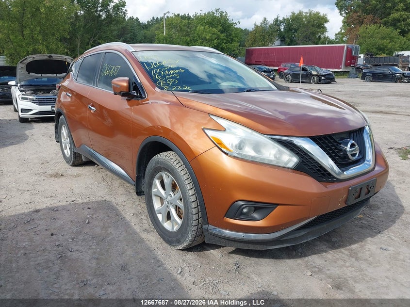 Vin: 5n1az2mh7gn100210, lot: 3070466, nissan murano s/sl/sv/platinum 2016 img_1