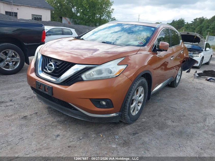Vin: 5n1az2mh7gn100210, lot: 3070466, nissan murano s/sl/sv/platinum 20162