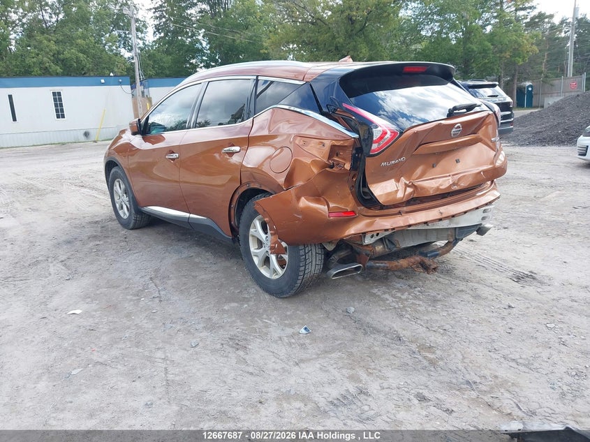 Vin: 5n1az2mh7gn100210, lot: 3070466, nissan murano s/sl/sv/platinum 20163