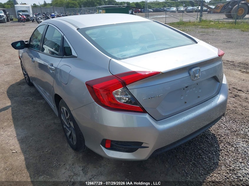 Vin: 2hgfc2f87jh021680, lot: 3070508, honda civic ex 20183