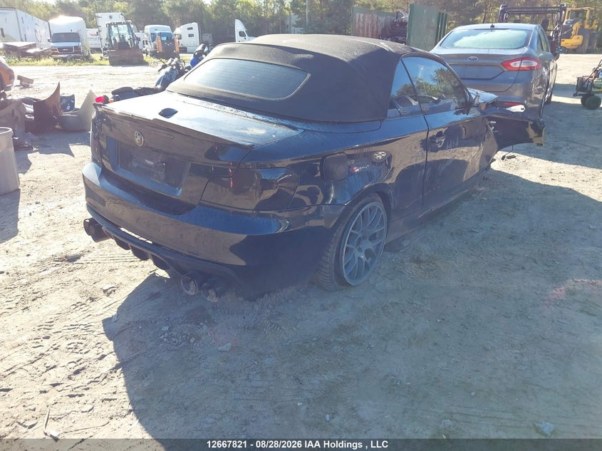2013 BMW 1 SERIES CABRIO 3.0L I-6 DOHC, VVT, 230HP