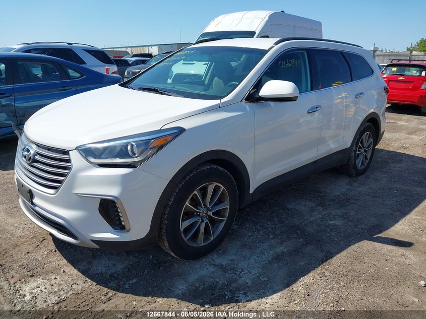 Vin: km8sm4hf7ju289414, lot: 3070659, hyundai santa fe se 20182