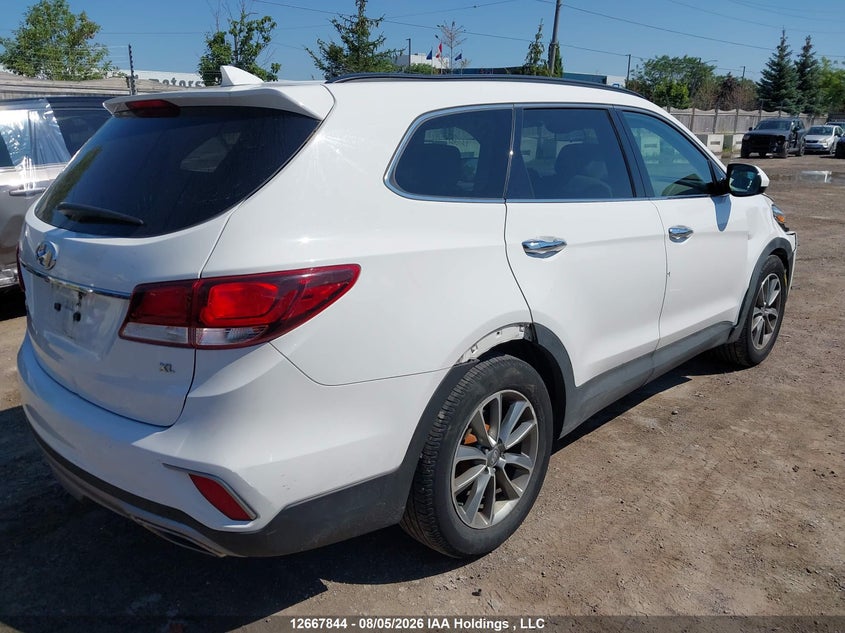 Vin: km8sm4hf7ju289414, lot: 3070659, hyundai santa fe se 20184