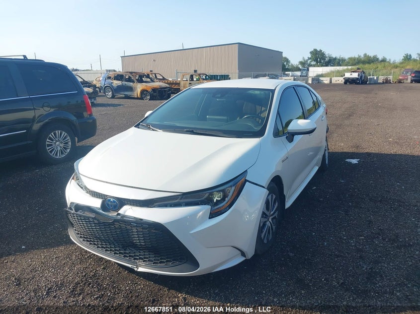 2021 Toyota Corolla, Rear, IAAI, VIN JTDBAMDE6MJ024757 — photo 2