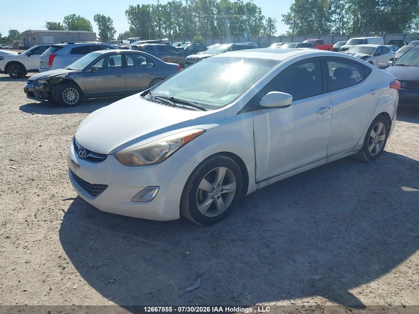 2013 Hyundai Elantra, Правий зад, IAAI, VIN 5NPDH4AE4DH449153 — фото 2