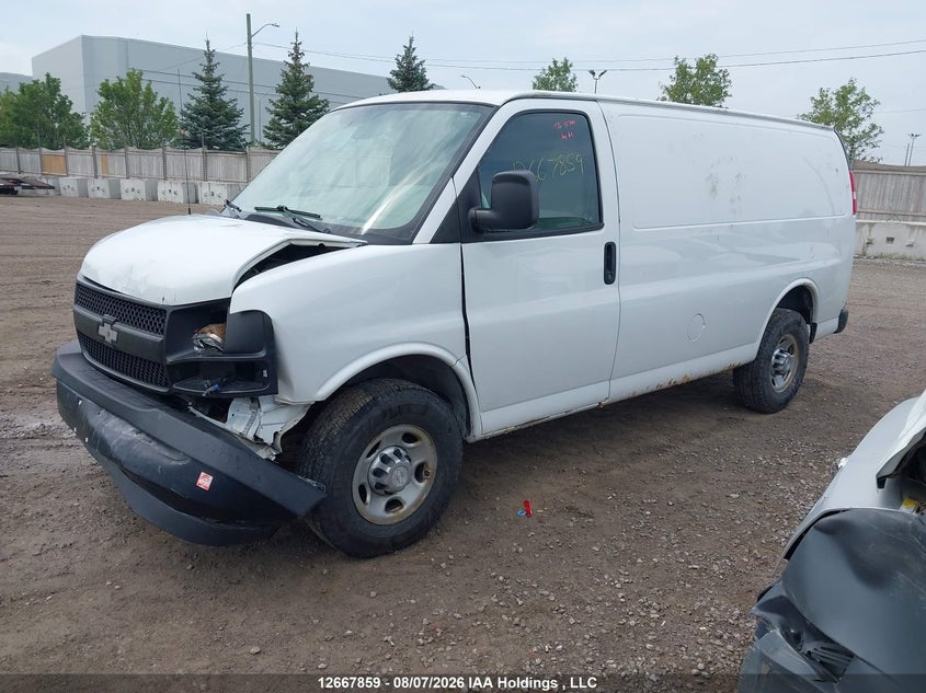 2017 Chevrolet Express, Удар спереди, IAAI, VIN 1GCWGAFF1H1153953 — фото 2