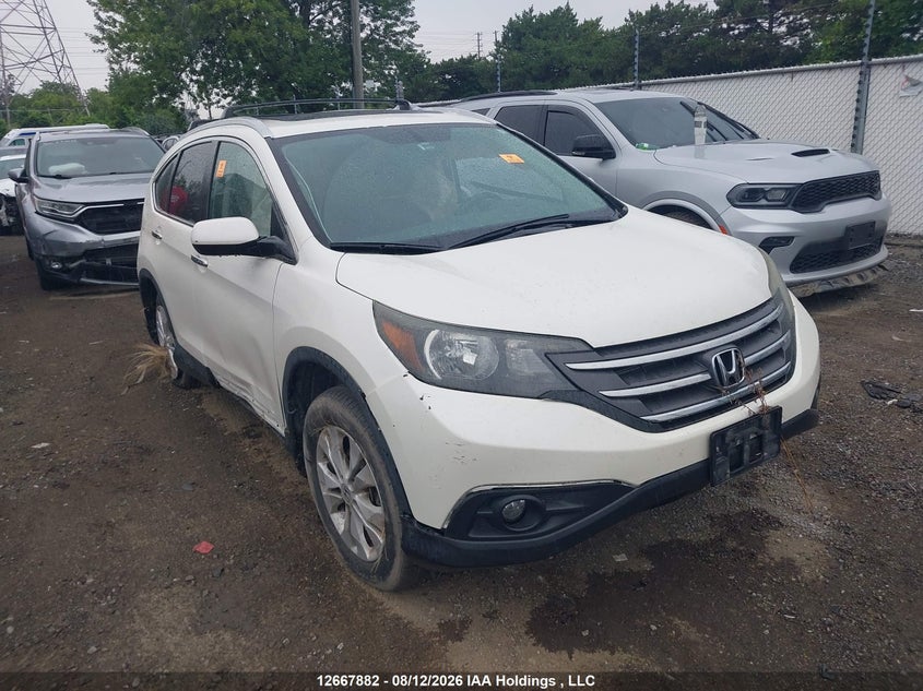 2014 Honda Cr-V Touring, Biohazard, IAAI, VIN 2HKRM4H98EH108074