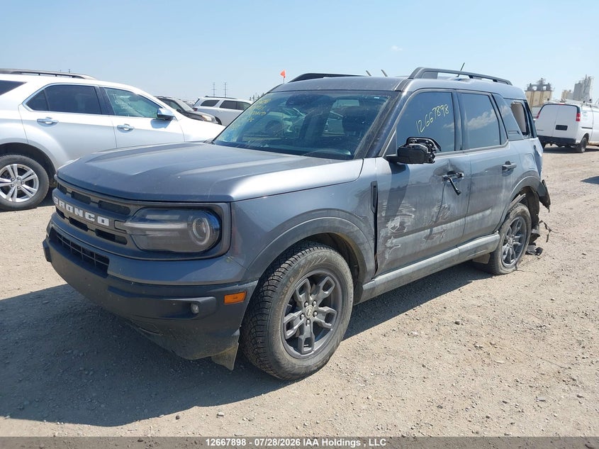 2021 Ford Bronco Sport Big Bend, Rear, IAAI, VIN 3FMCR9B68MRA27781 — photo 2