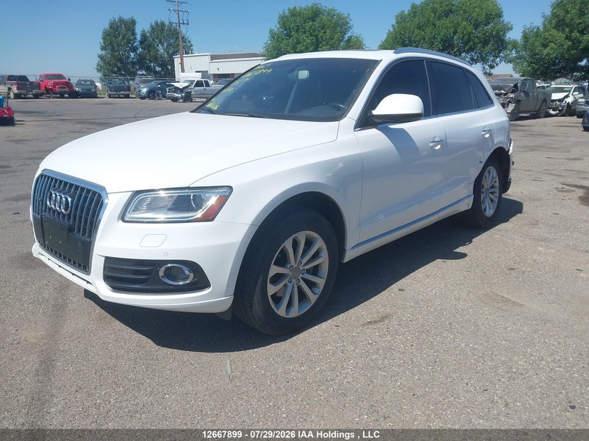 2017 Audi Q5, Левый бок, IAAI, VIN WA1L2AFP2HA101171 — фото 2