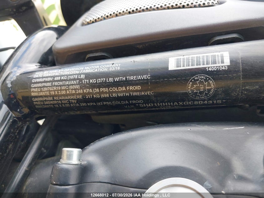 2016 HARLEY-DAVIDSON NIGHT ROD SPECIAL MOTO 2