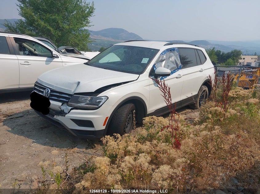 2019 Volkswagen Tiguan S, Удар спереди, IAAI, VIN 3VV0B7AX4KM015343 — фото 2