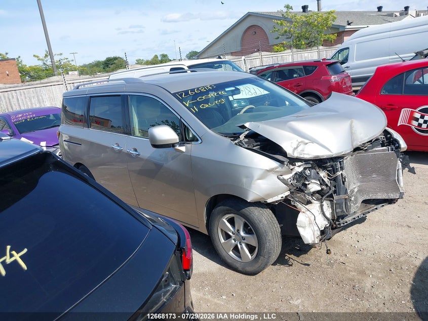 2011 Nissan Quest S/Sv/Sl/Le, Front, IAAI, VIN JN8AE2KP5B9009226