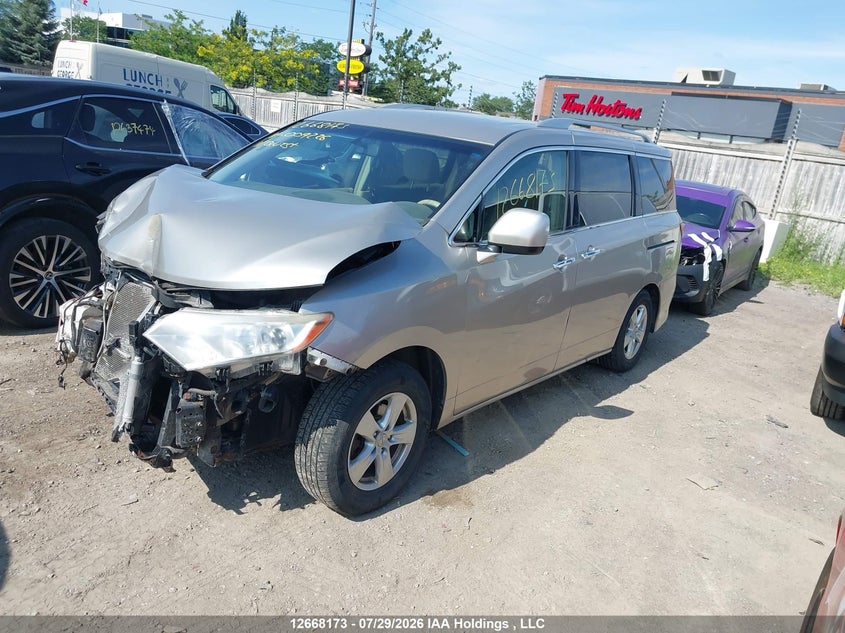 2011 Nissan Quest, Удар спереди, IAAI, VIN JN8AE2KP5B9009226 — фото 2