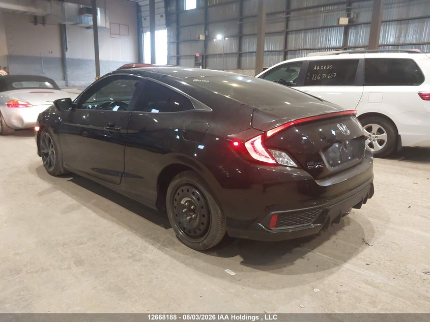 Vin: 2hgfc4a8xkh401214, lot: 3071019, honda civic sport 20193