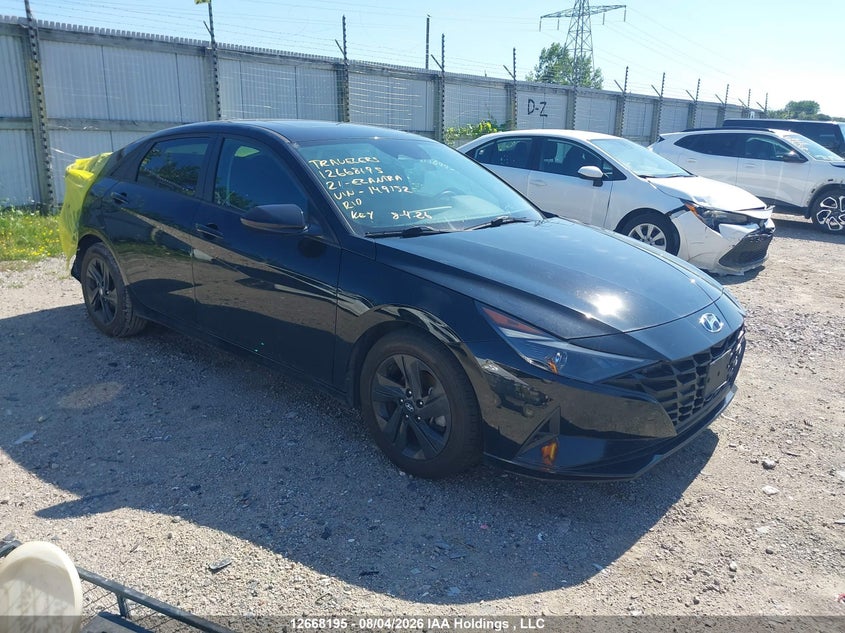 Vin: kmhlm4ag0mu149152, lot: 3071027, hyundai elantra preferred ivt with sun and tech package 2021 img_1