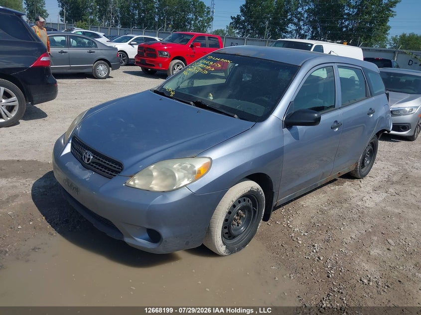 2007 Toyota Matrix, Rear, IAAI, VIN 2T1KR32E27C672019 — photo 2