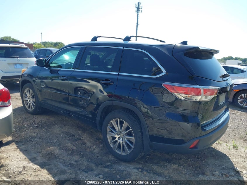 Vin: 5tdjkrfh1es033335, lot: 3071062, toyota highlander xle 20143