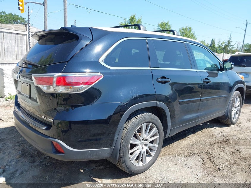 Vin: 5tdjkrfh1es033335, lot: 3071062, toyota highlander xle 20144