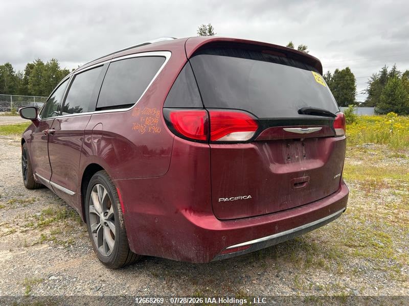 Vin: 2c4rc1gg4jr168299, lot: 3071103, chrysler pacifica limited 20183