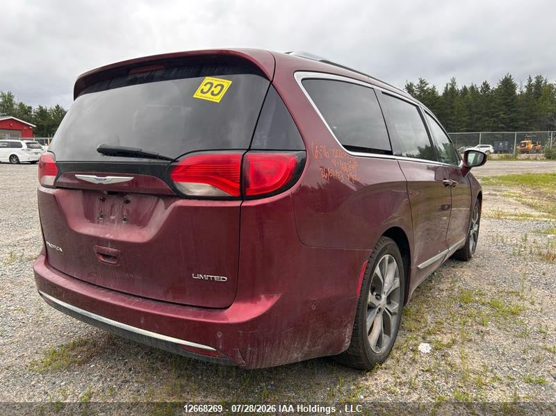 Vin: 2c4rc1gg4jr168299, lot: 3071103, chrysler pacifica limited 20184