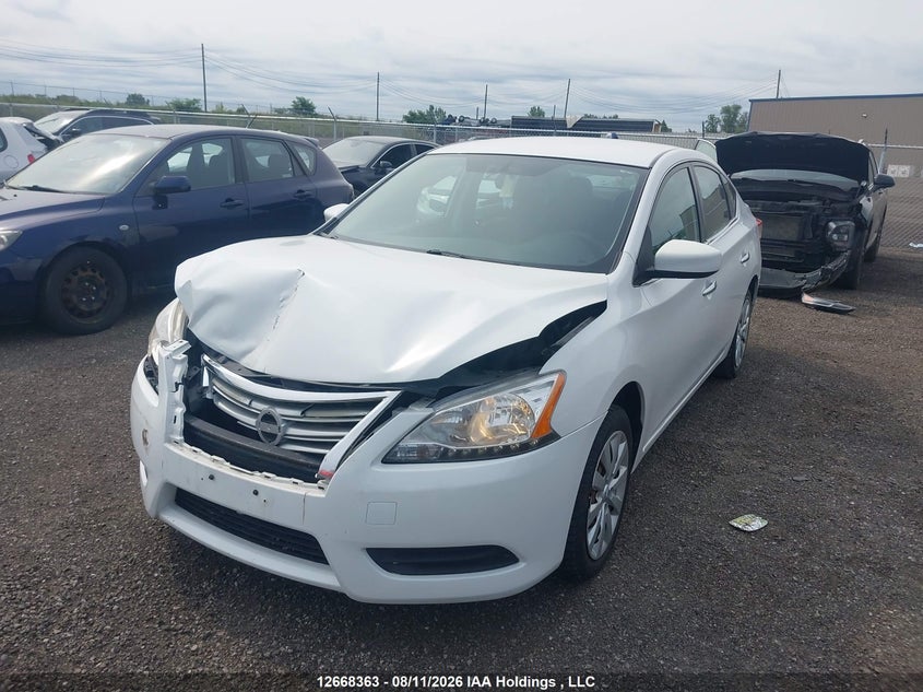 2014 Nissan Sentra, Удар спереду, IAAI, VIN 3N1AB7AP7EL695934 — фото 2