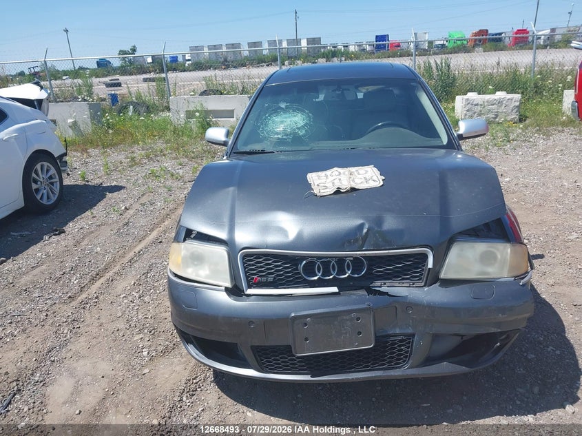 2004 AUDI RS6 SEDAN 4.2L V-8 DOHC, VVT, TURBO, 450HP