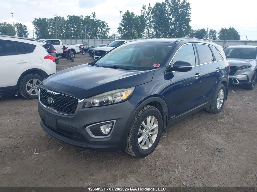 Vin: 5xypgda15gg127954, lot: 3071358, kia sorento lx/l 20162