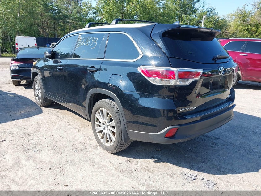 Vin: 5tdjkrfh1gs501714, lot: 3071544, toyota highlander xle 20163