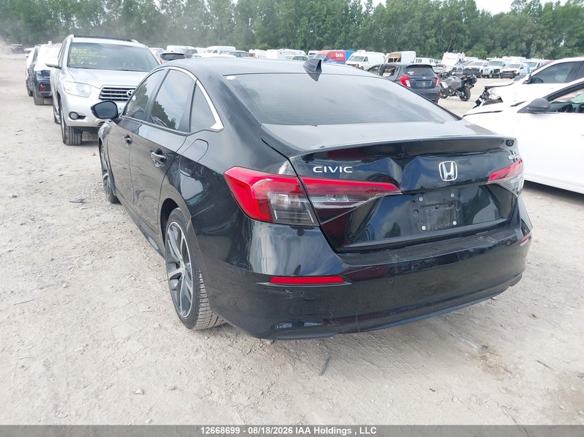 Vin: 2hgfe1f96ph001071, lot: 3071550, honda civic touring 20233