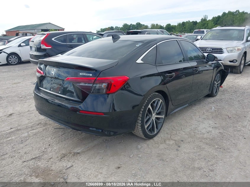 Vin: 2hgfe1f96ph001071, lot: 3071550, honda civic touring 20234