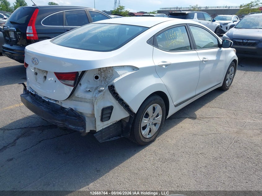 Vin: 5npdh4ae7gh731159, lot: 3071617, hyundai elantra l+ 20164