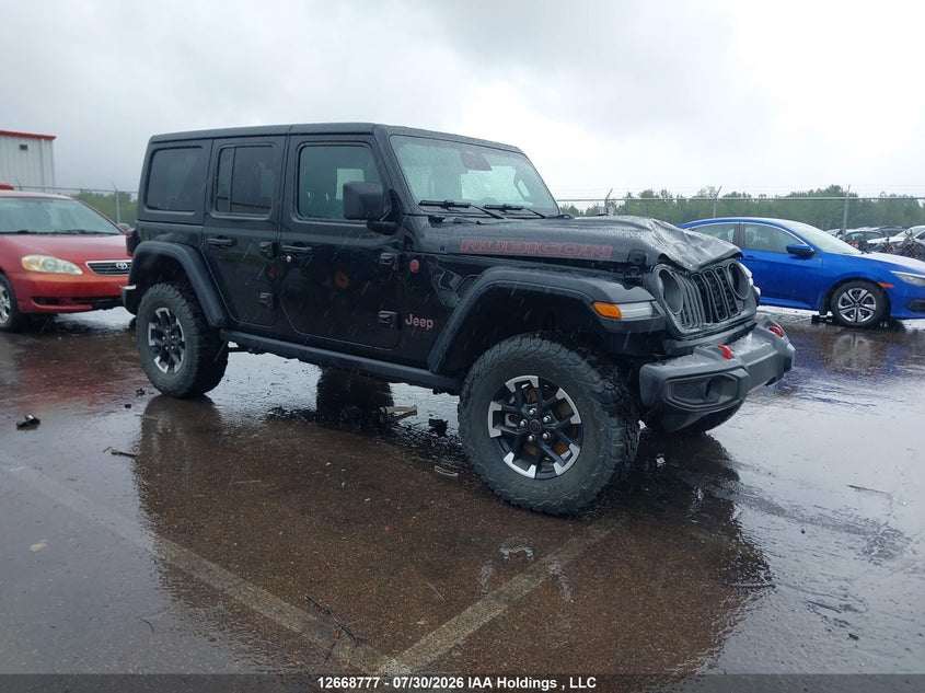 2026 Jeep Wrangler Rubicon, Удар спереди, IAAI, VIN 1C4PJXFN8TW191479