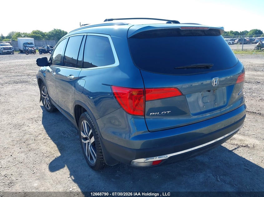 Vin: 5fnyf6h92jb500686, lot: 3071646, honda pilot touring 20183