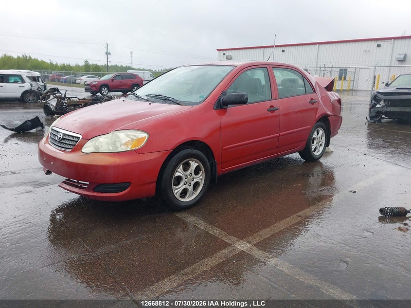 2007 Toyota Corolla, Rear, IAAI, VIN 2T1BR32E67C817482 — photo 2