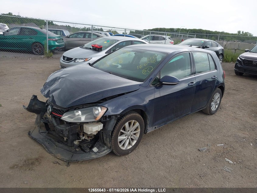 Vin: 3vw217au4hm014277, lot: 3071722, volkswagen golf 1.8 tsi comfortline/1.8 tsi highline/1.8 tsi trendline 20172