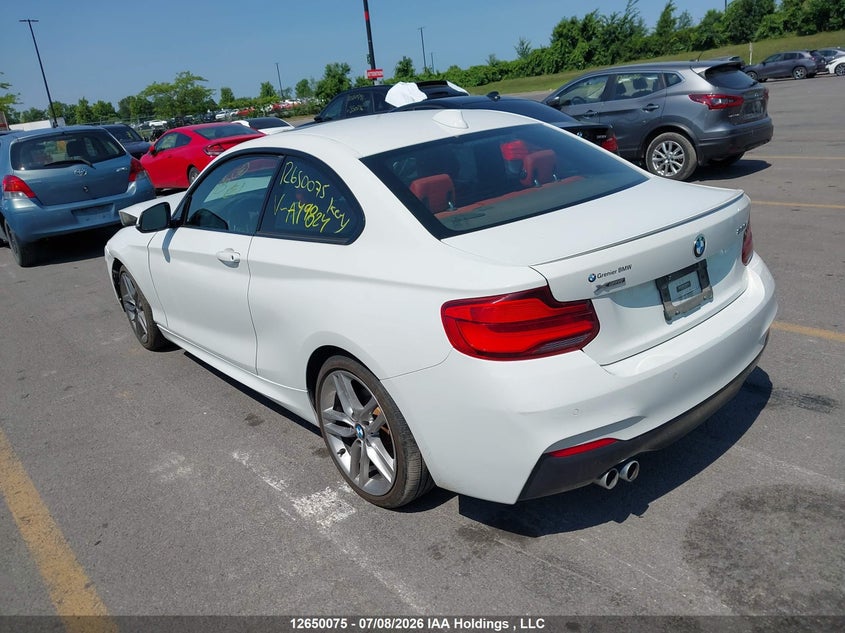 Vin: wba2j3c5xjva49824, lot: 3071731, bmw 2 series 20183