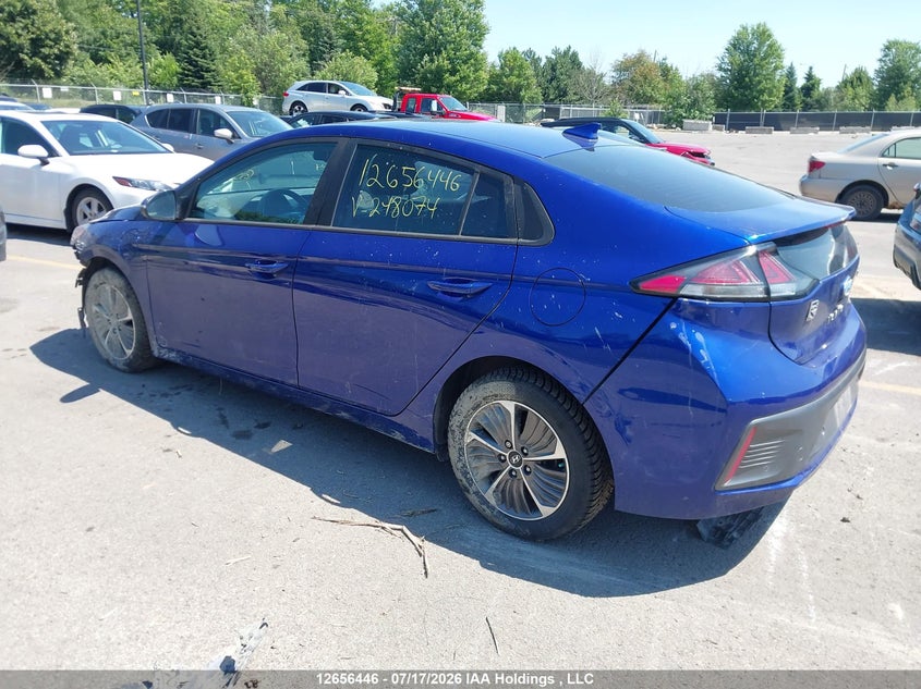 Vin: kmhc65ld4mu248074, lot: 3071737, hyundai ioniq plug-in hybrid preferred 20213