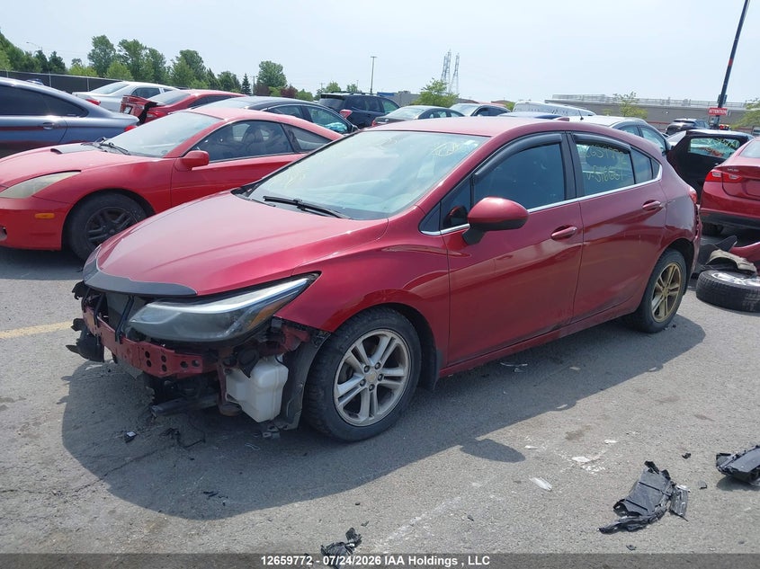 Vin: 3g1be6sm5hs516669, lot: 3071795, chevrolet cruze lt auto 20172
