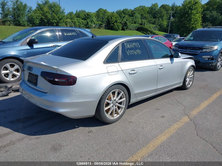 Vin: wauffcfl8en004090, lot: 3071803, audi a4 premium plus 20144