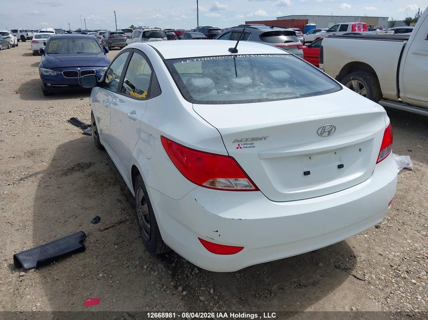 Vin: kmhct4ae7gu999236, lot: 3071871, hyundai accent se 20163