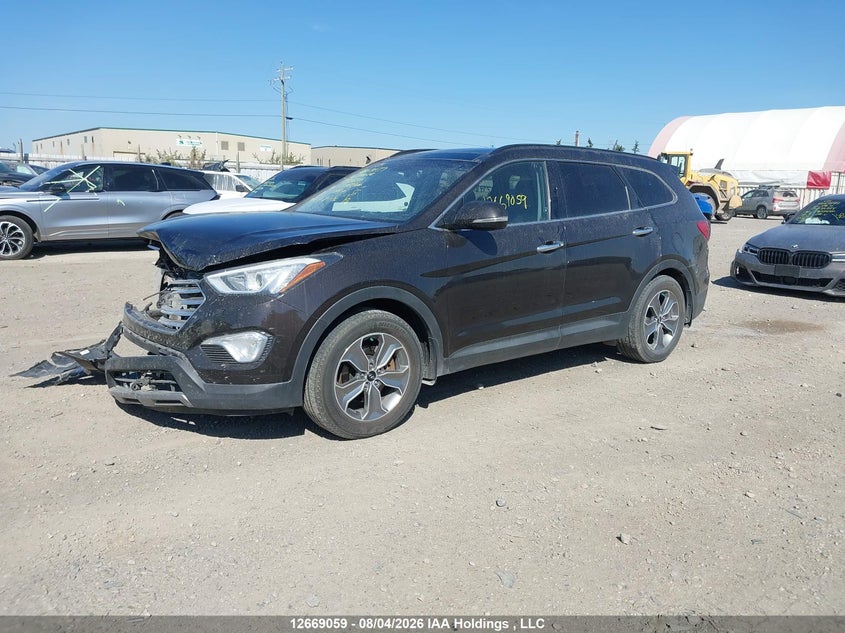2016 Hyundai Santa Fe, Удар спереди, IAAI, VIN KM8SNDHF3GU161130 — фото 2