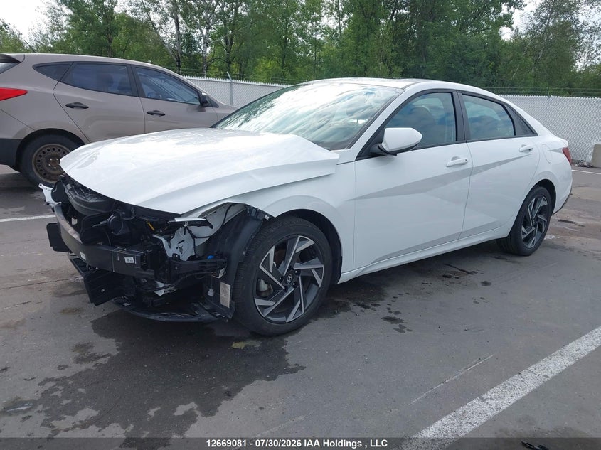 Vin: kmhlm4dg2su009807, lot: 3071971, hyundai elantra sel sport 20252