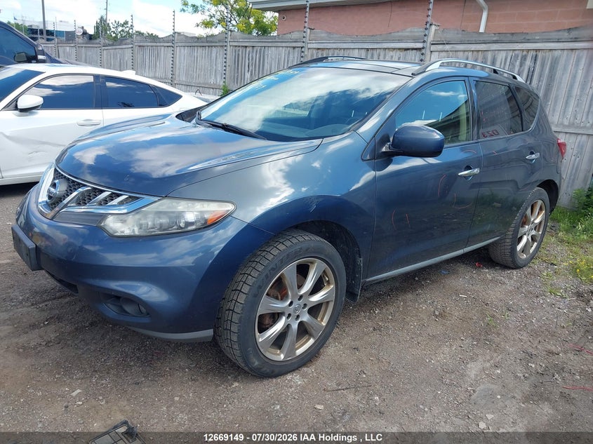 2014 Nissan Murano, Удар ззаду, IAAI, VIN JN8AZ1MW3EW501729 — фото 2