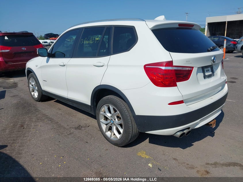 Vin: 5uxwx9c52d0a13762, lot: 3072290, bmw x3 xdrive28i 20133