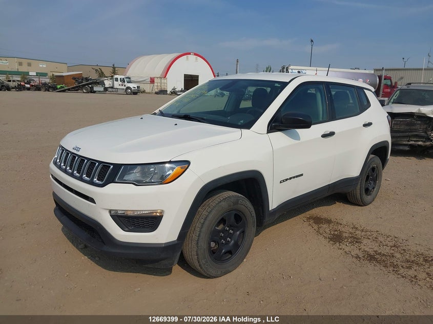 Vin: 3c4njdab4jt232681, lot: 3072304, jeep compass sport 20182