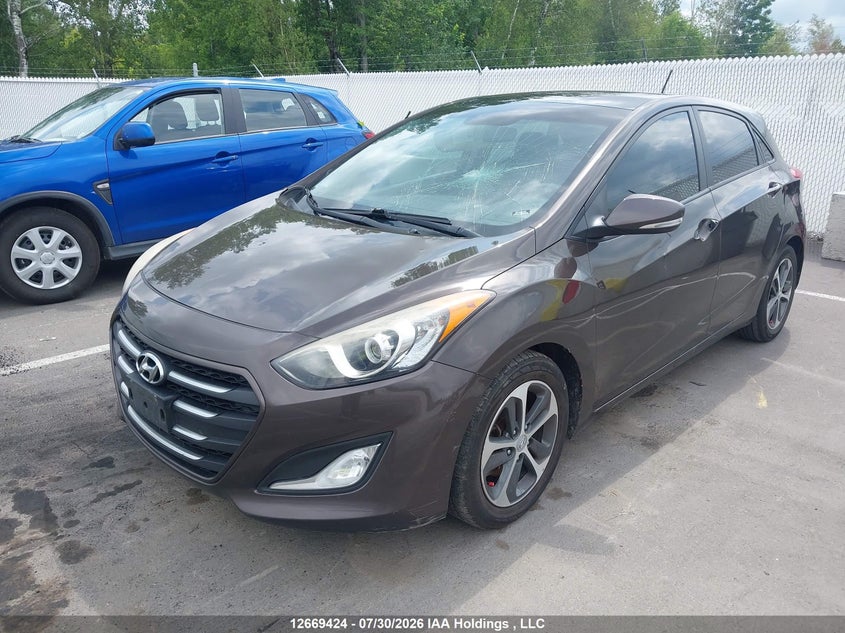 2016 Hyundai Elantra Gt Gls, Left Side, IAAI, VIN KMHD35LH0GU289404 — photo 2